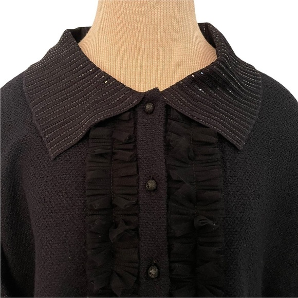 St John Evening Woman Knit Top Size 16 - Picture 3 of 8